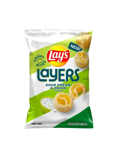 Sour Cream and Onion Flavored Potato Chip Snacks