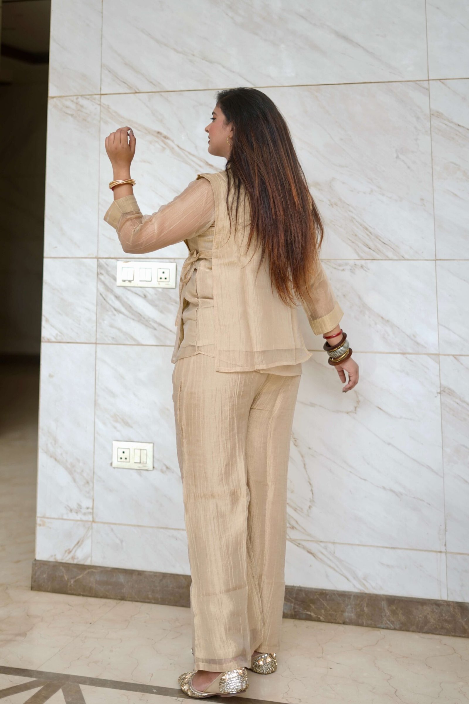 Regal Heritage Co-ord Set by Sarwadhya Couture - Image 4