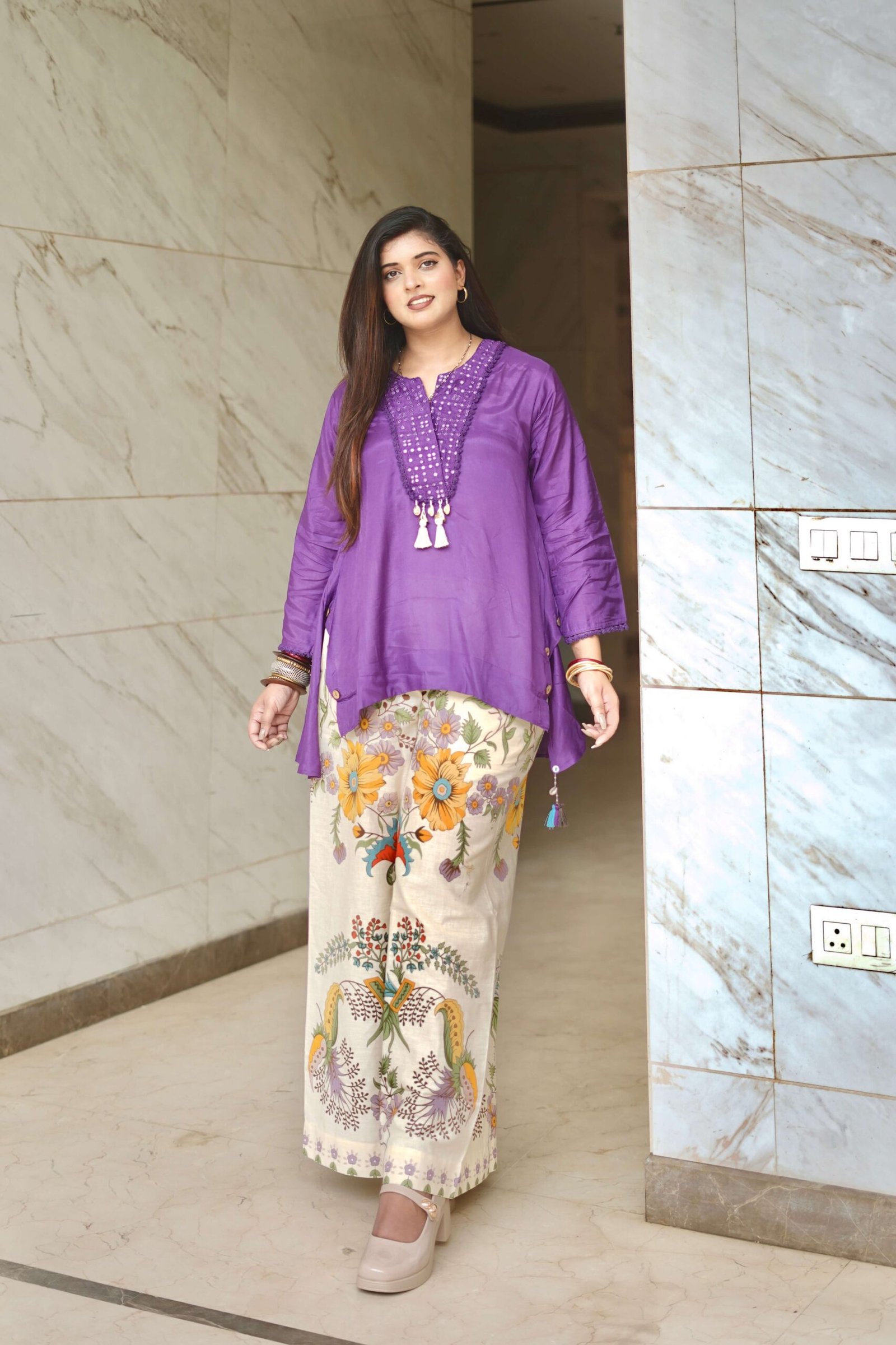 Royal Bloom Co-ord Set by Sarwadhya Couture