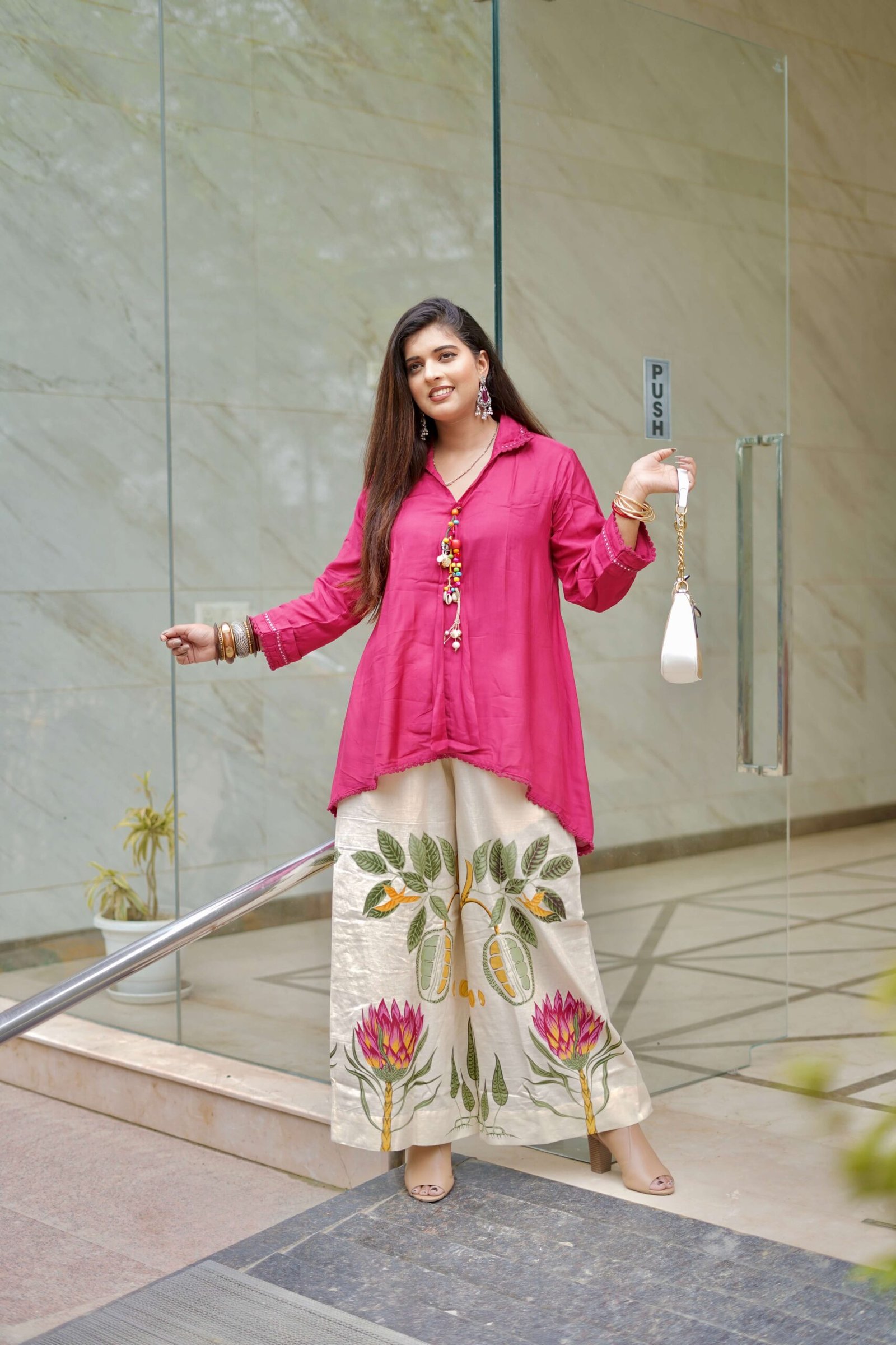 Botanical Bloom Co-ord Set by Sarwadhya Couture - Image 3