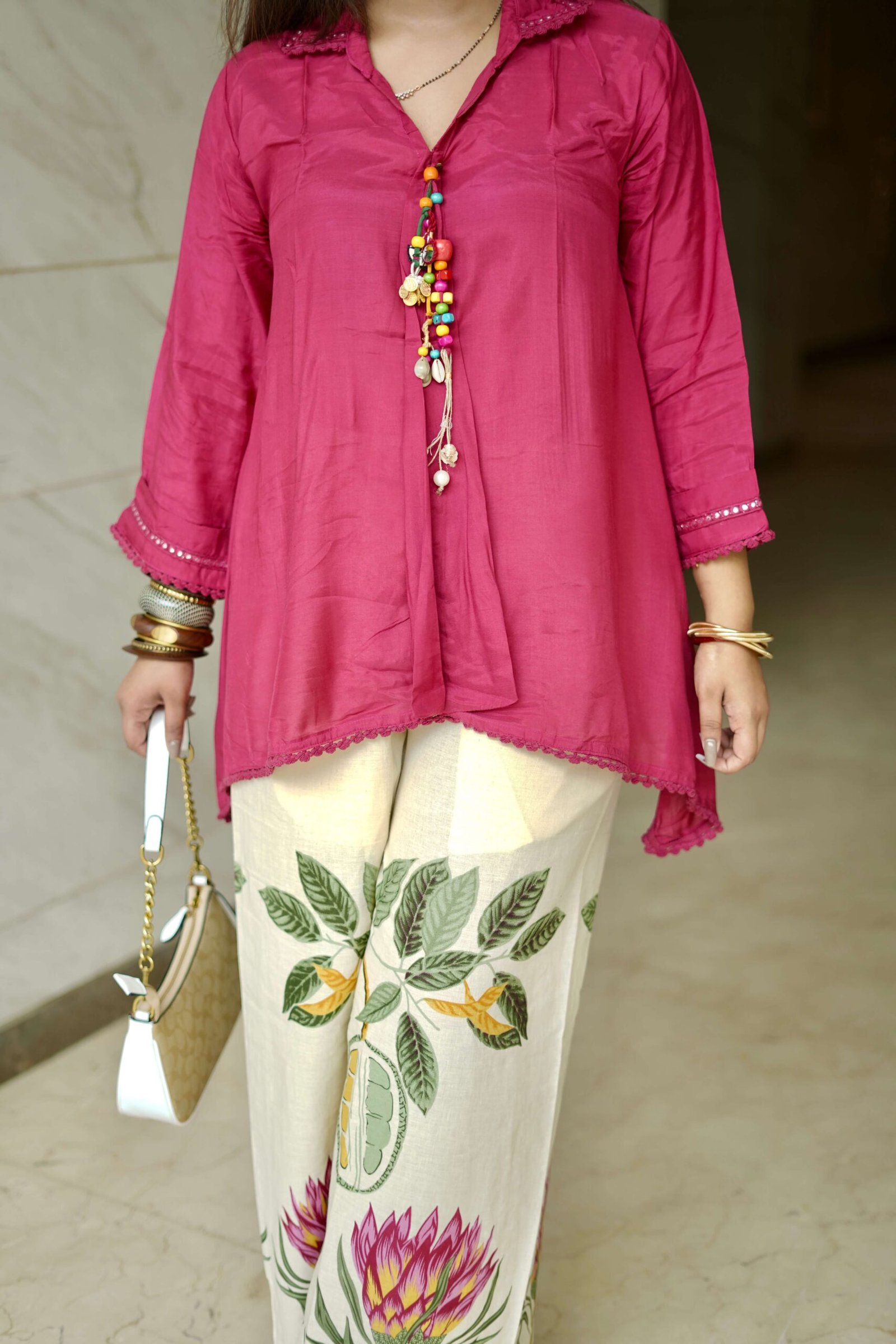 Botanical Bloom Co-ord Set by Sarwadhya Couture - Image 6