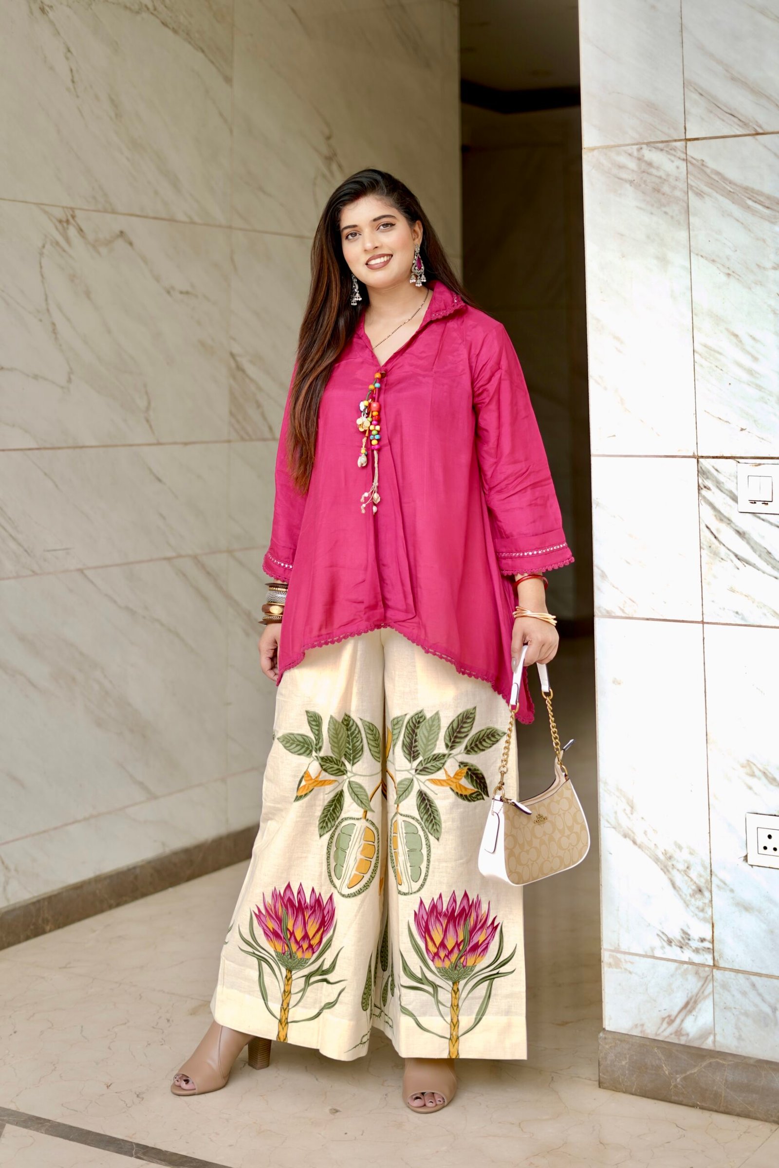 Botanical Bloom Co-ord Set by Sarwadhya Couture - Image 2