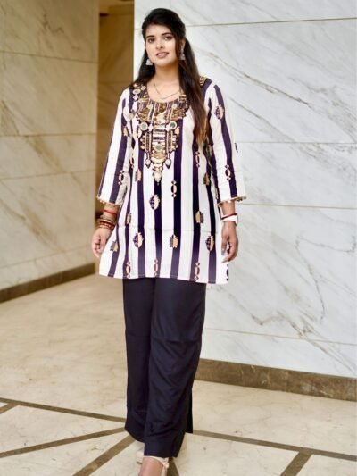 Noir Luxe Printed Co-ord Set